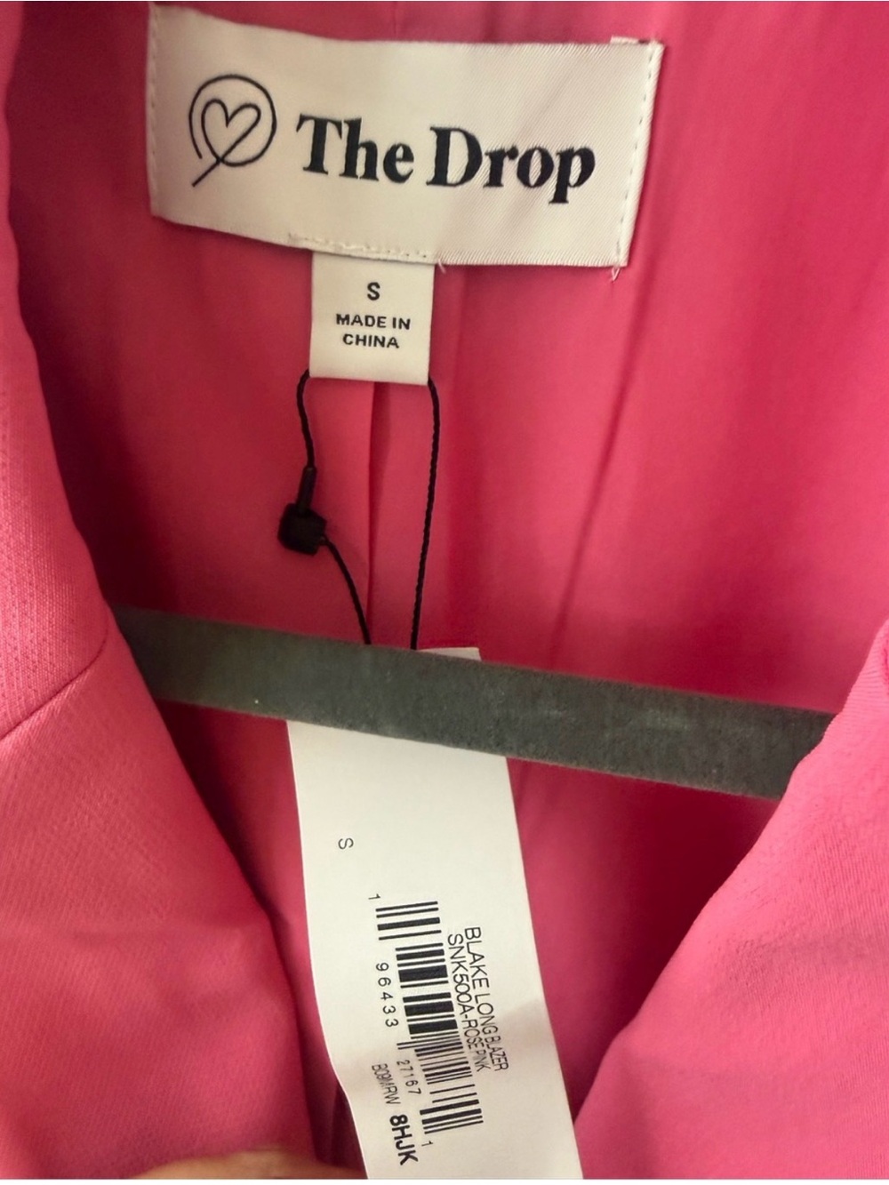 NWT Women's Bright Pink Single-Button Blazer. Perfect for Fall! - Picture 7 of 7